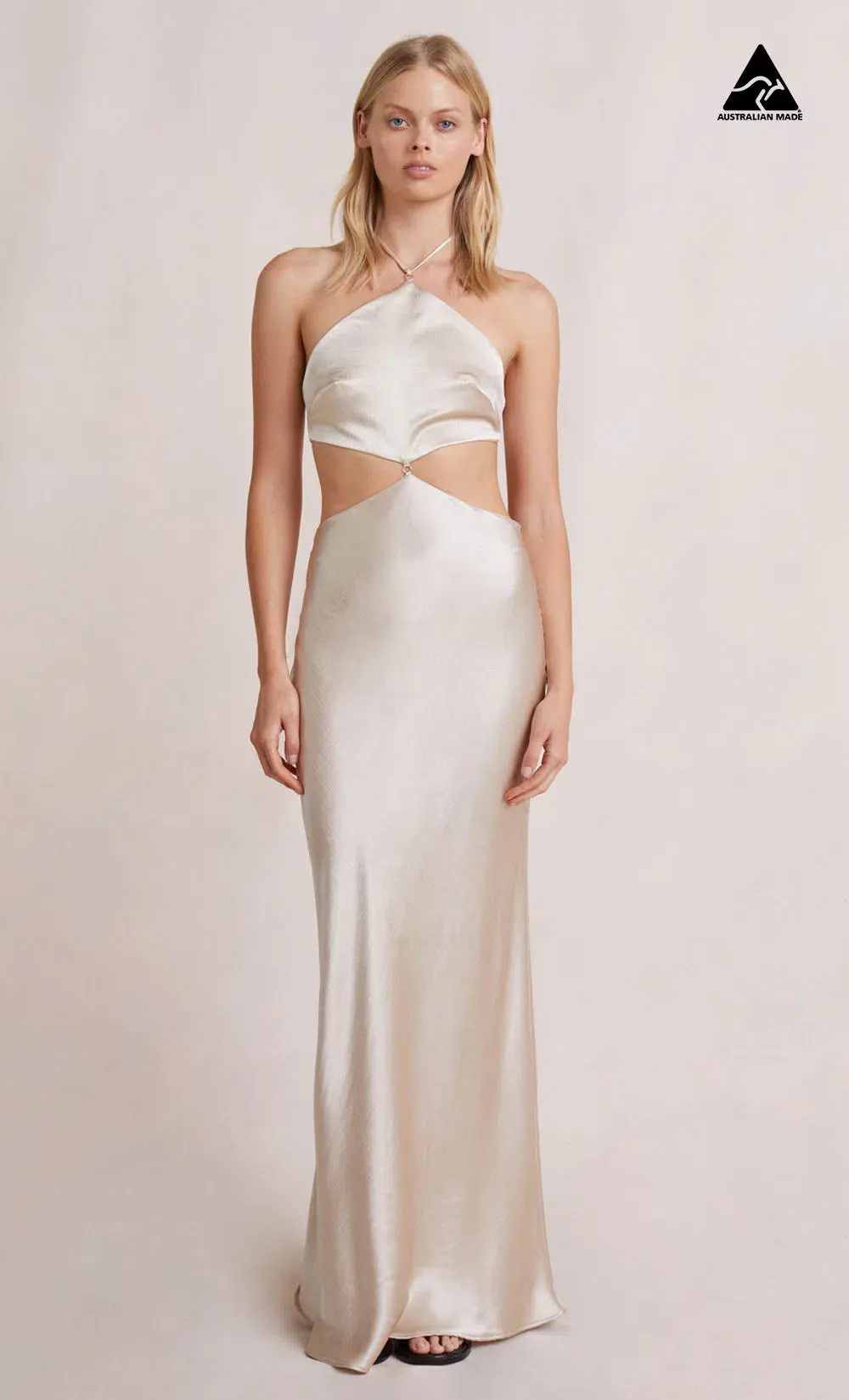 Bec & Bridge Kara Maxi Dress in Sand Size 8 - Image 4