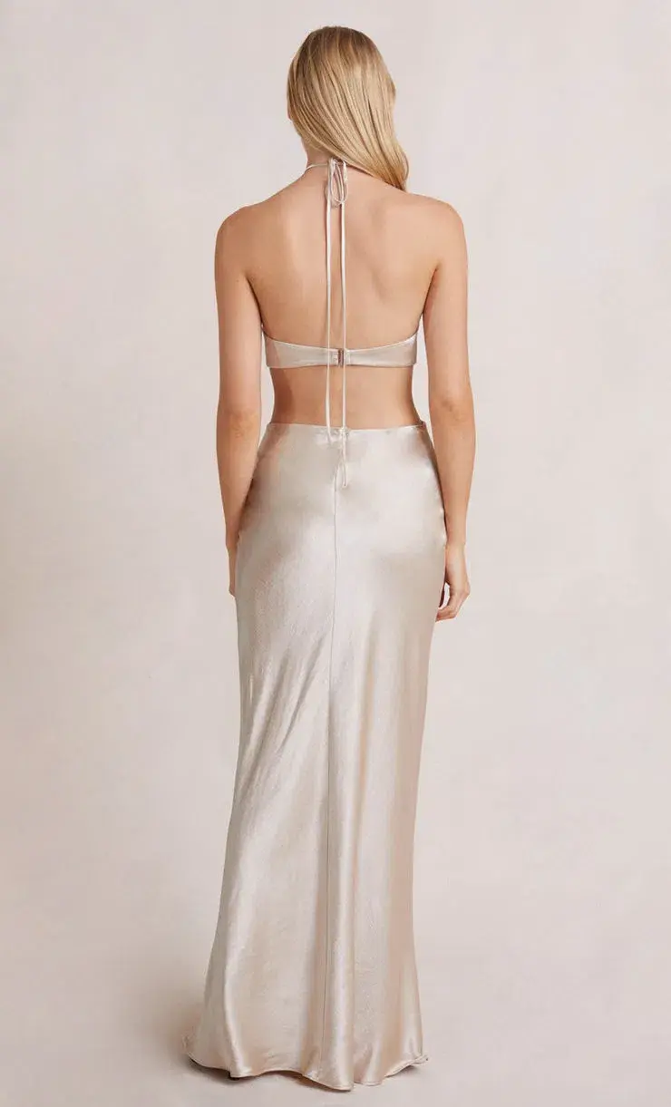 Bec & Bridge Kara Maxi Dress in Sand Size 8 - Image 3