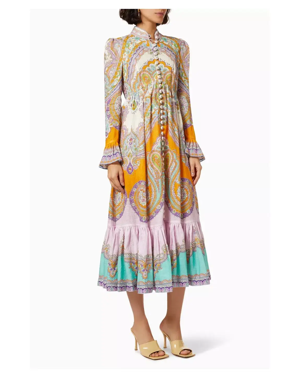 Zimmermann Lola Paisley Midi Dress in Daisy Paisley Size 1 / AU 10 - Image 1