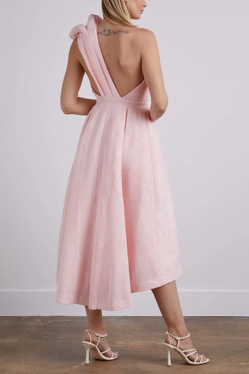 Rachel Gilbert Angus Midi Dress Pink Size AU 6 for rent on The Volte - main image