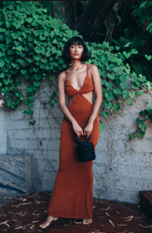 Cult Gaia Serita Dress Amber Size 6  for rent on The Volte - main image