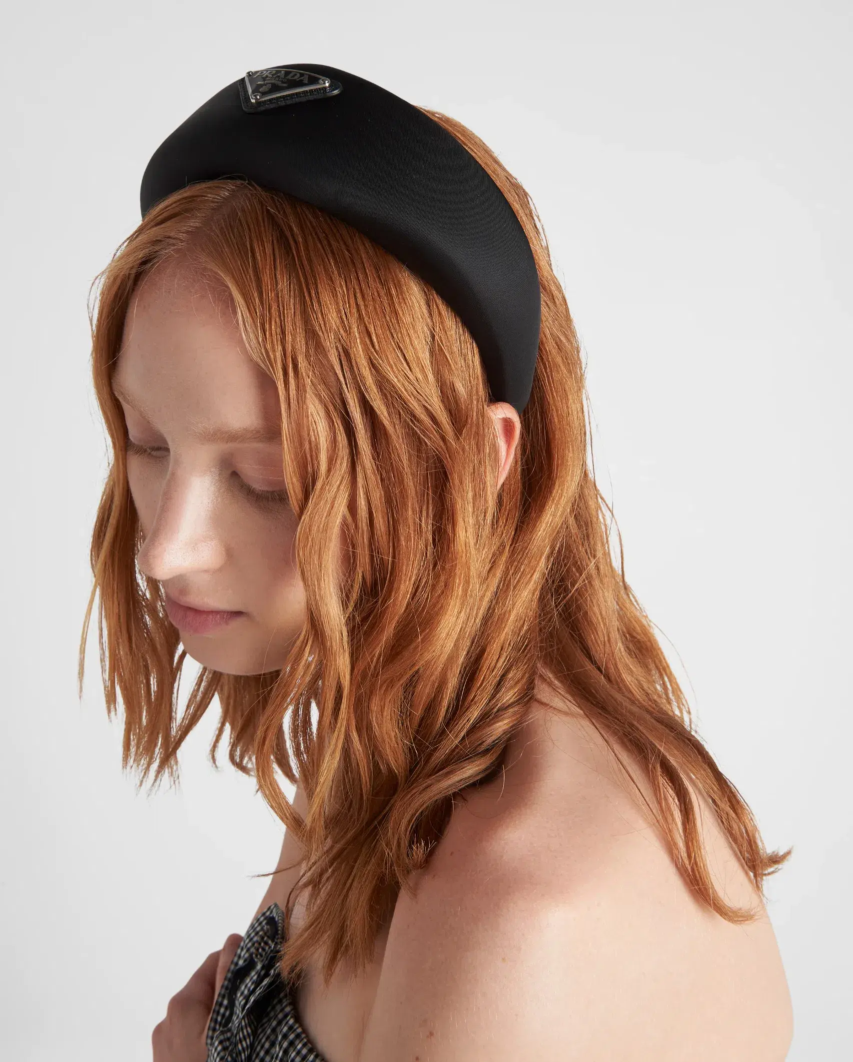 Prada Re-Nylon Black headband Black - Image 1