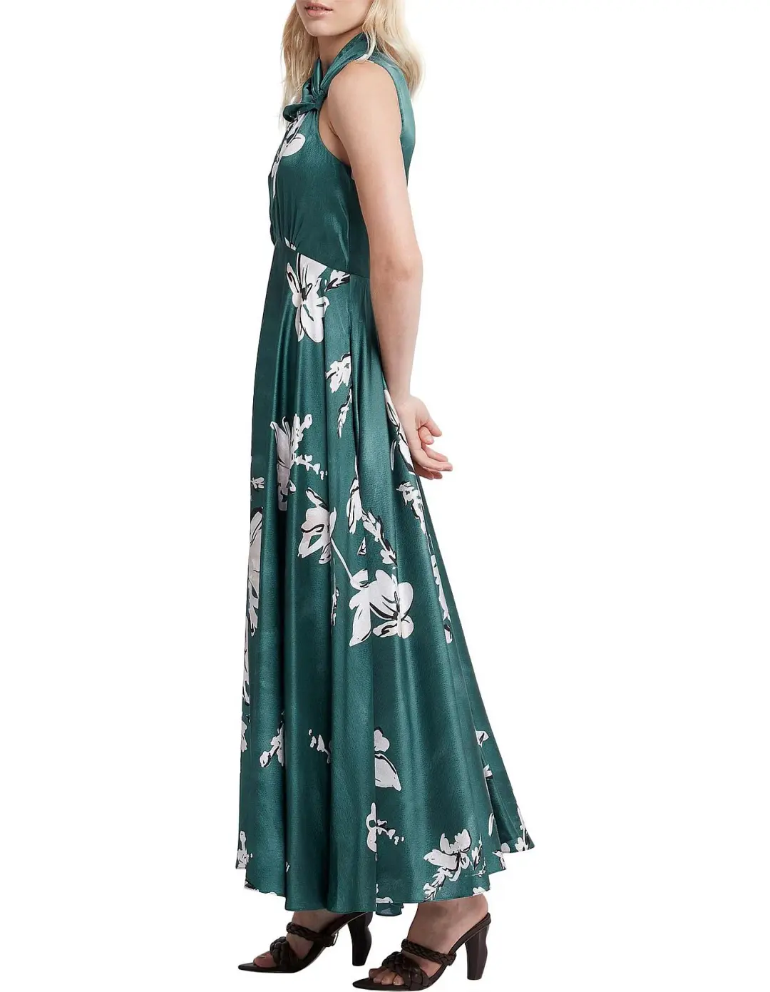 Aje Efflorescent Midi Dress Green Size 6 for rent on The Volte - main image