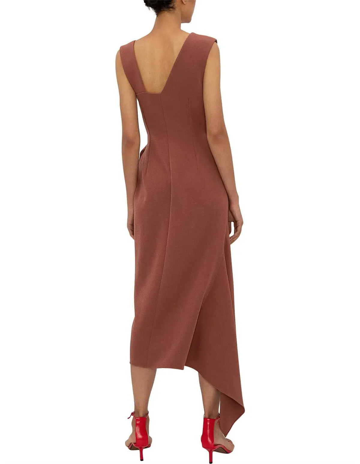 Bianca Spender Copper Chloe Dress Copper Brown Size 10 - Image 2