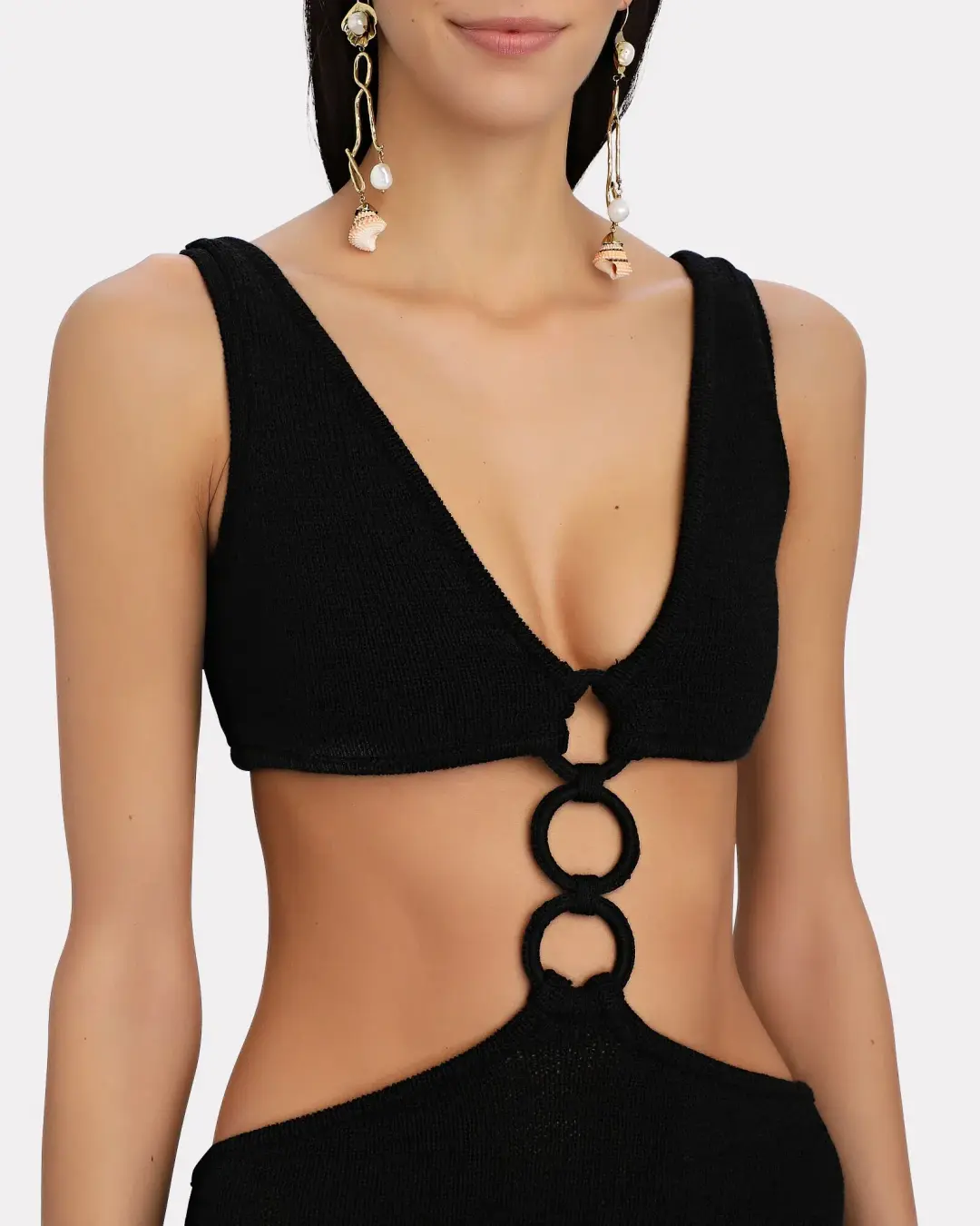 Cult Gaia Mert Knit Dress Black Size S / Au 8 for rent on The Volte - main image