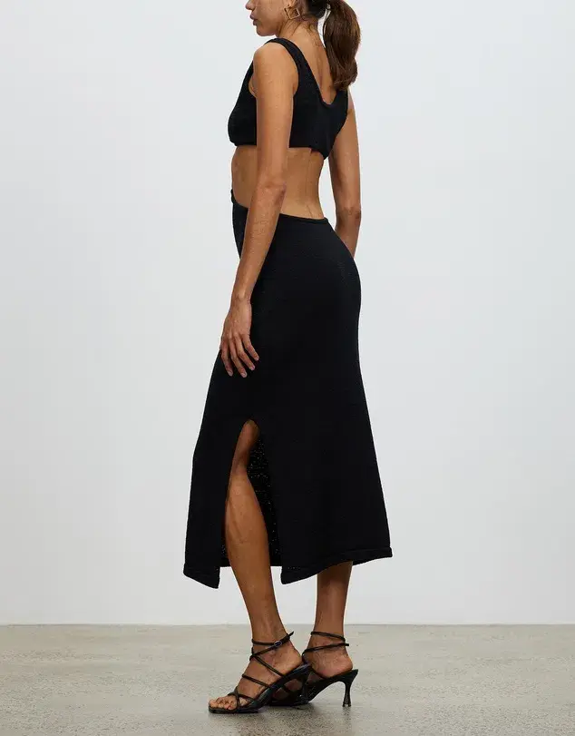 Cult Gaia Mert Knit Dress Black Size S / Au 8 for rent on The Volte - main image