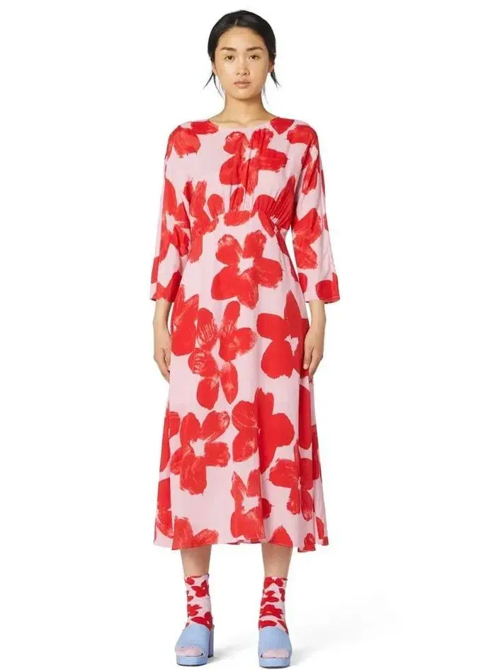Gorman Poppy Long Dress Floral Size 8 - Image 1