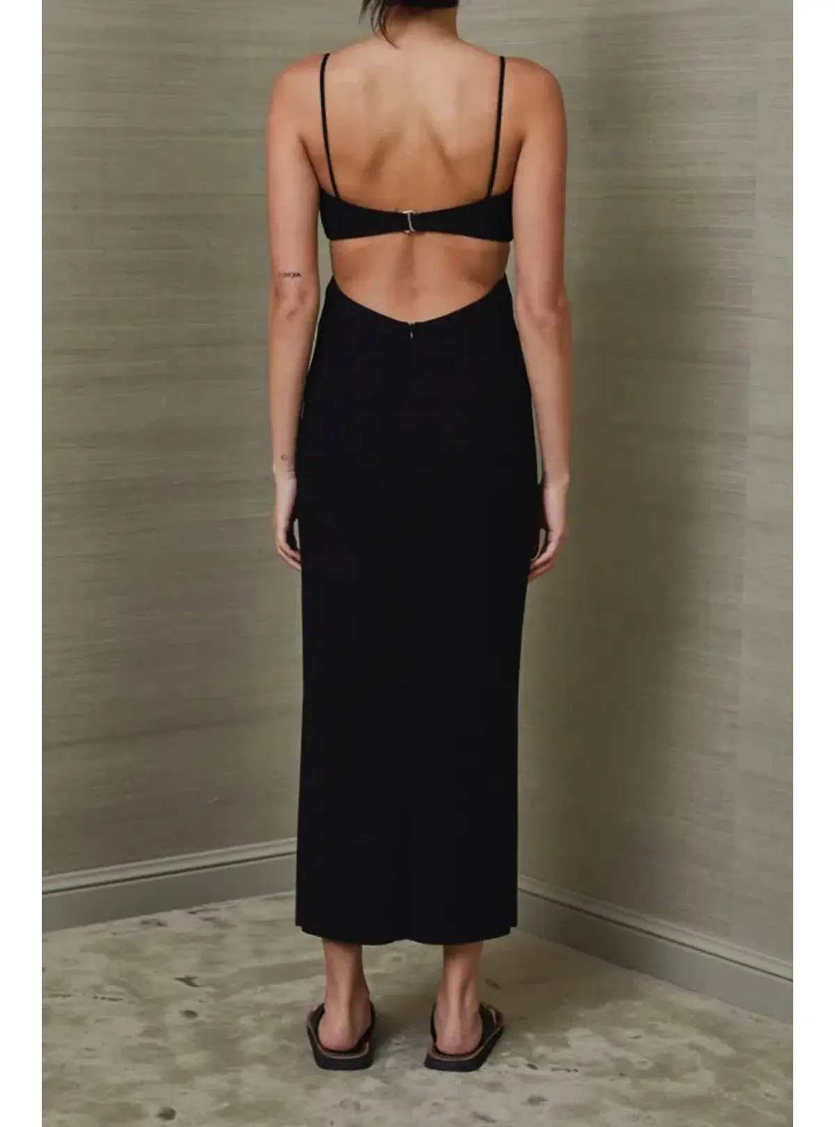 Bec & Bridge Faye Midi Dress Black Size AU 6 - Image 3
