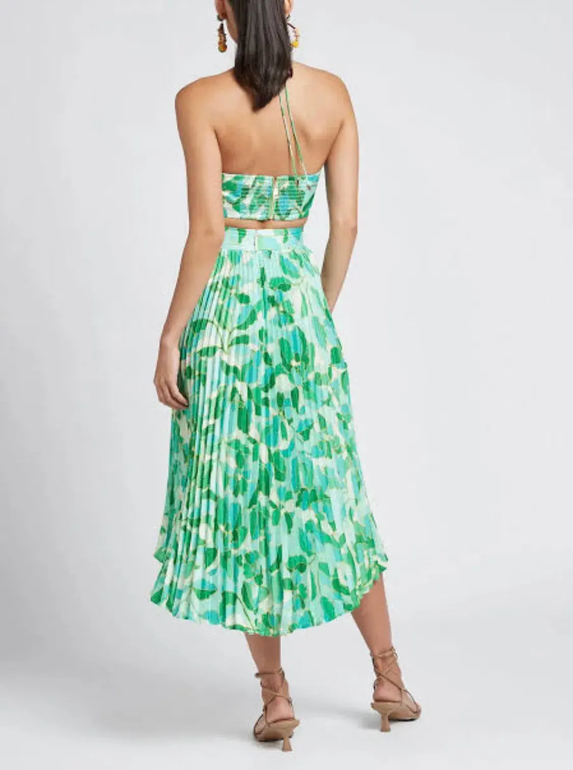 Sheike Kyoto Crop Top and Midi Skirt Set Floral Size 8 - Image 2