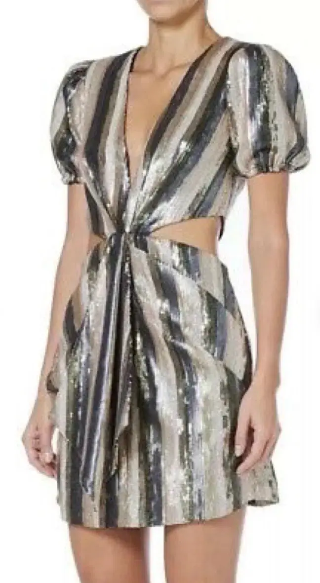 MISHA Lorlea Mini Dress Sequin Size 8 - Image 3
