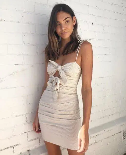 Bec & Bridge Paloma Mini Dress Check Print Size 12 / L - Image 3