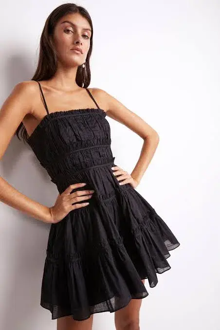 Aje Breathless Mini Dress Black Size 4 / XXS - Image 4