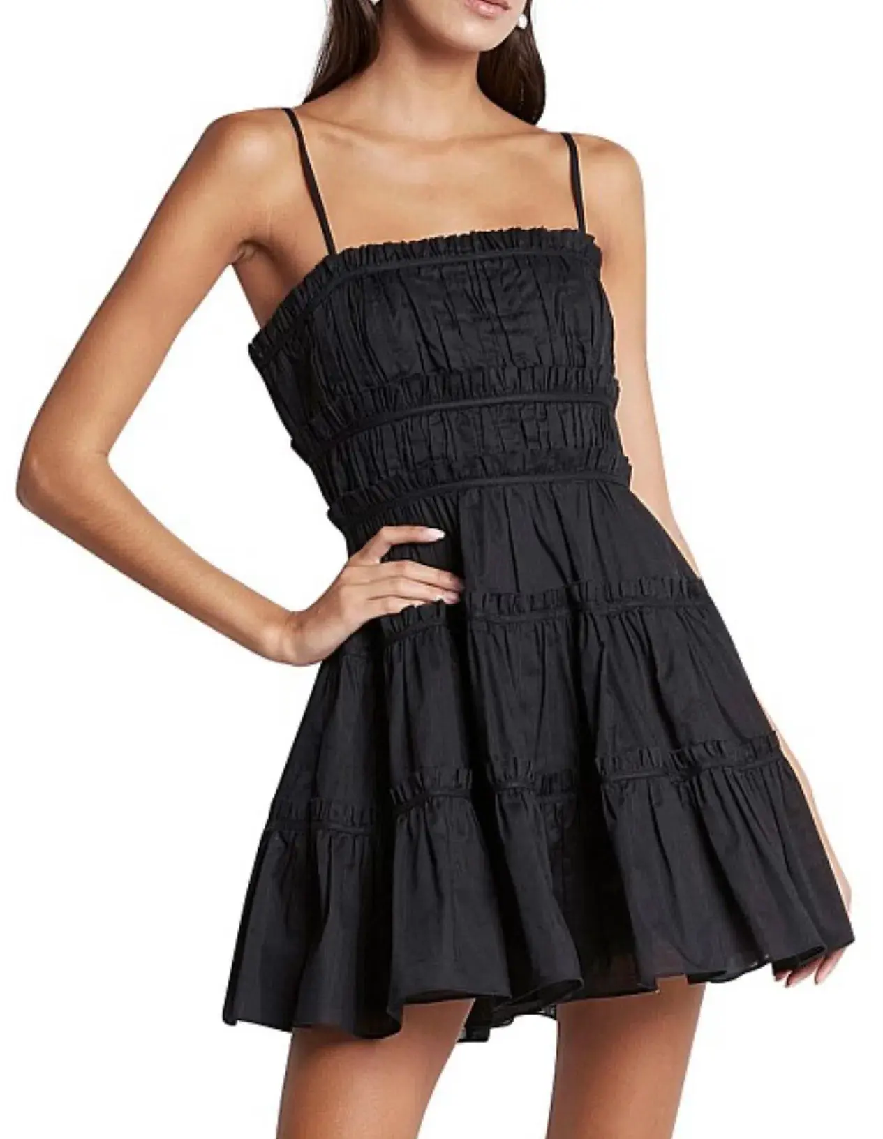 Aje Breathless Mini Dress Black Size 4 / XXS - Image 2