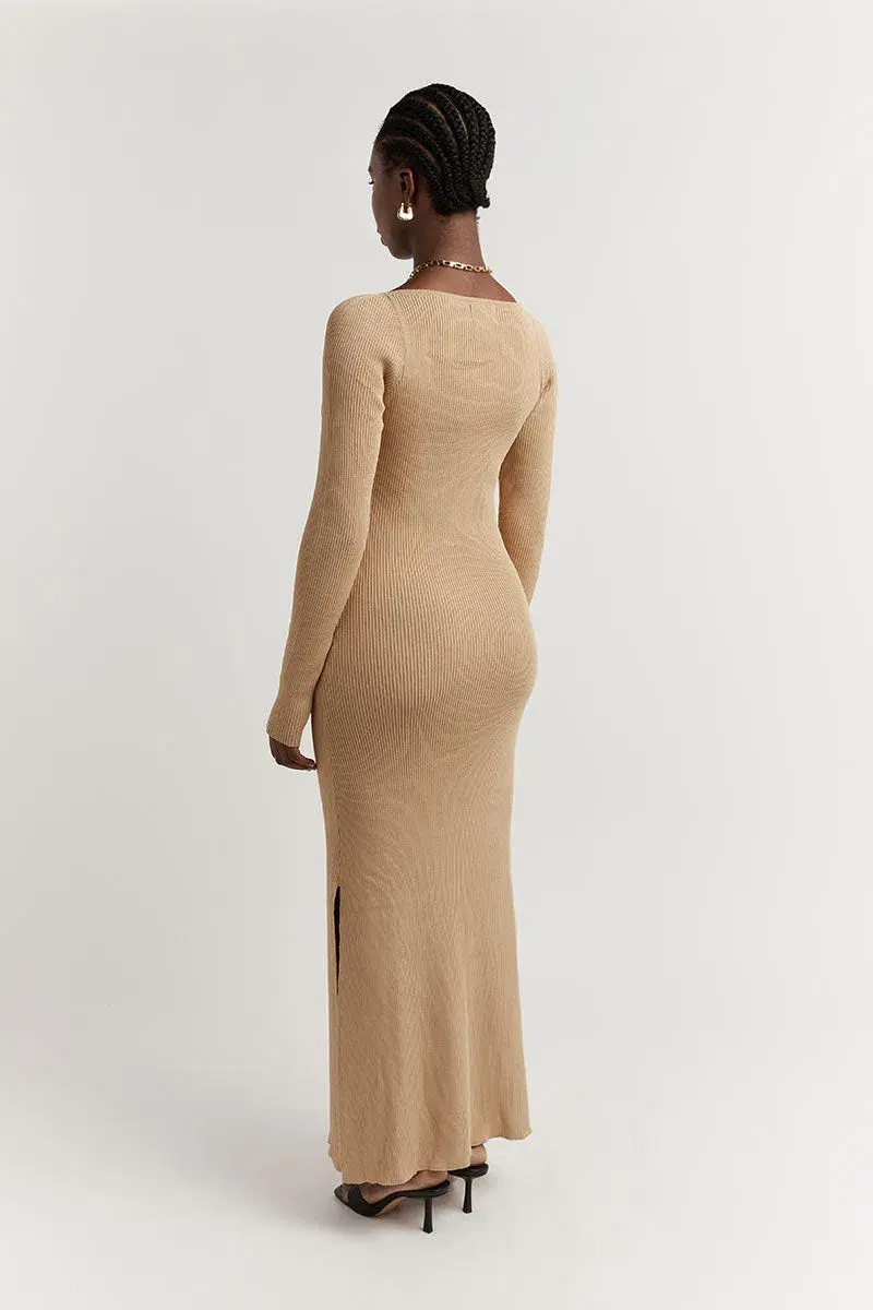 DISSH Lena Long Sleeve Mini Dress Wheat Size S/Au 8 - Image 2