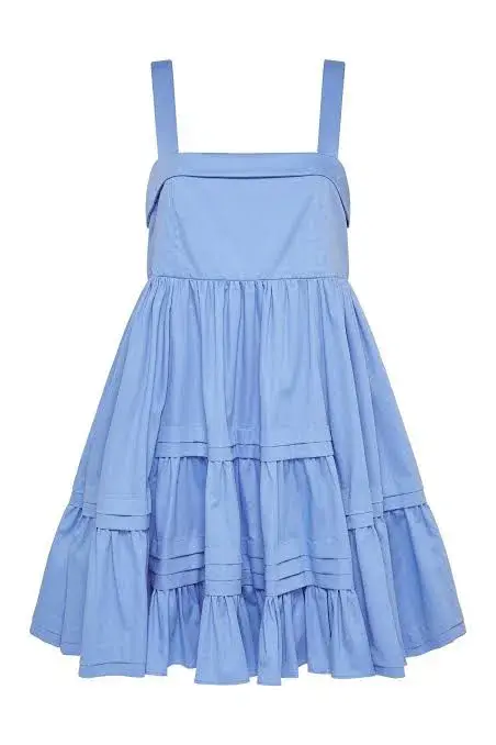 Aje Savoy Mini Dress Blue Size 6 - Image 4