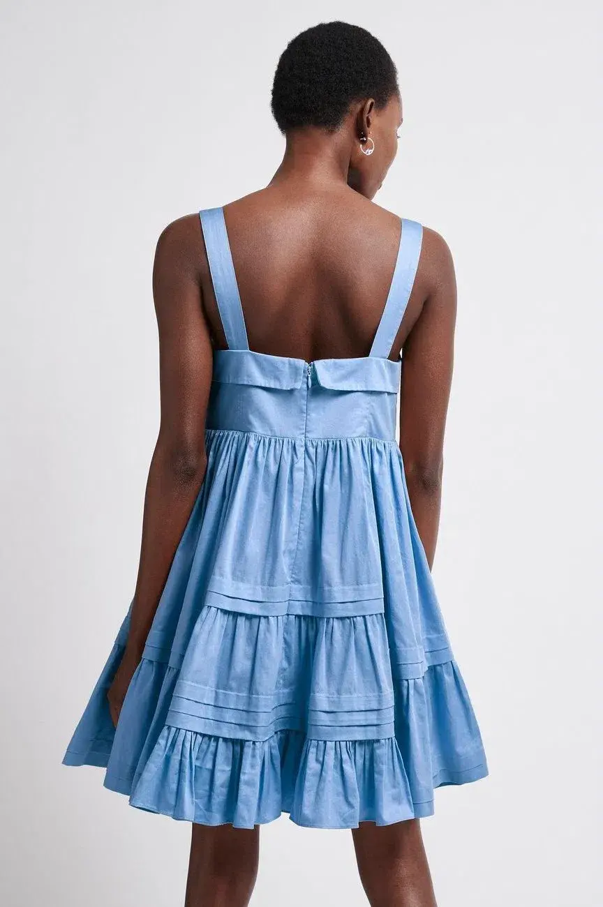 Aje Savoy Mini Dress Blue Size 6 - Image 3