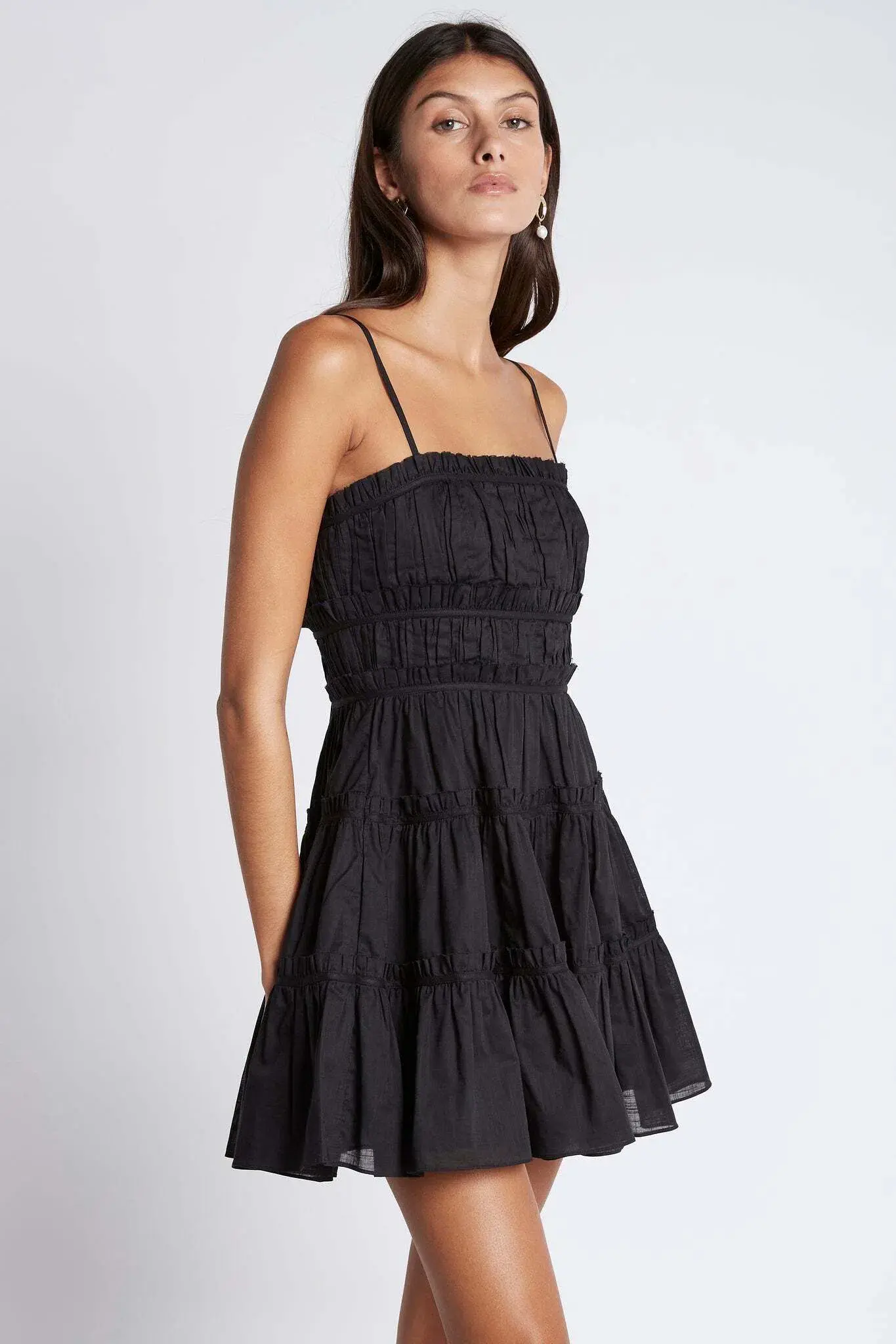 Aje Breathless Mini Dress Black Size 8 - Image 2