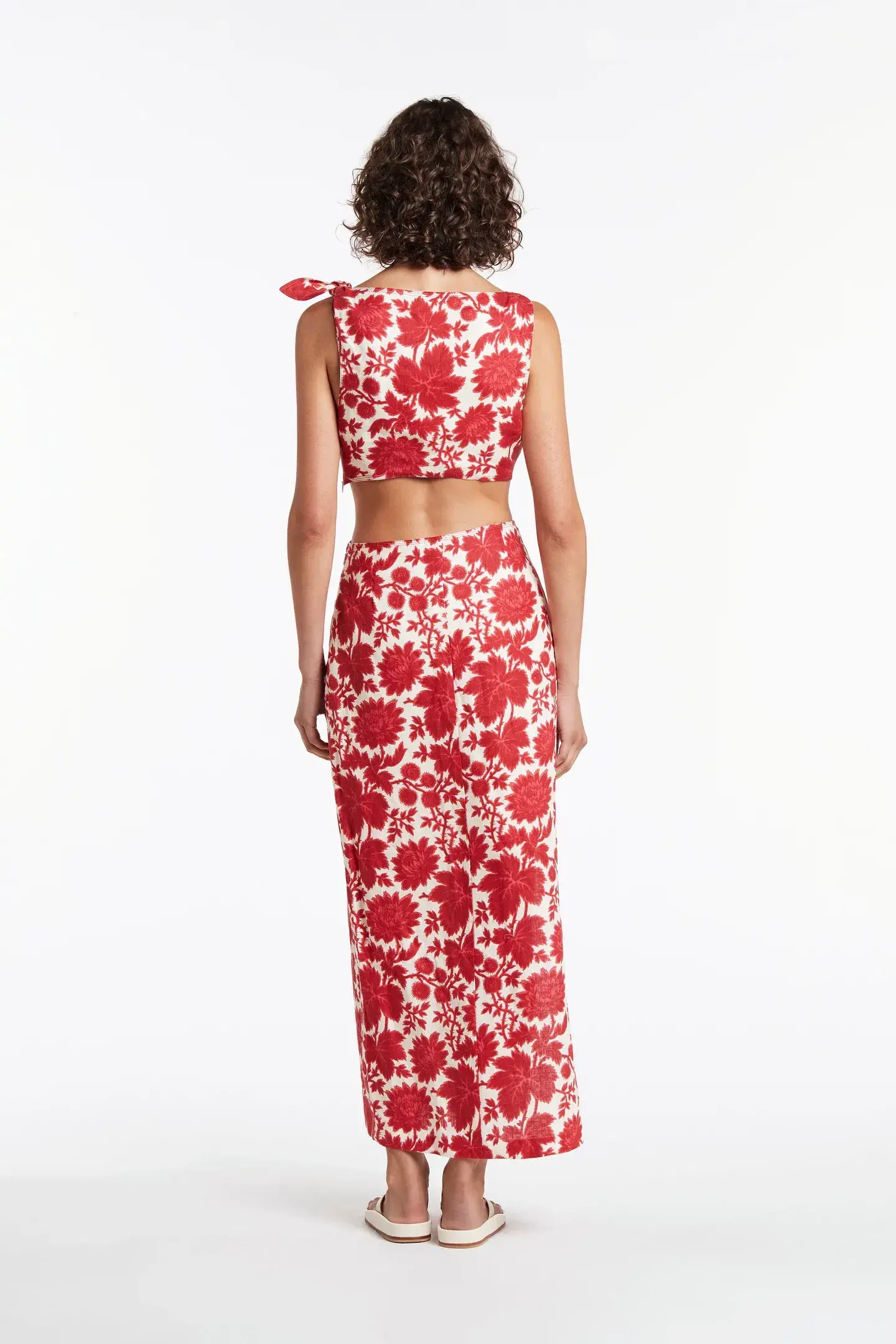 Sir the Label Cinta Knot Dress in Valentina Print Size 8 - Image 3