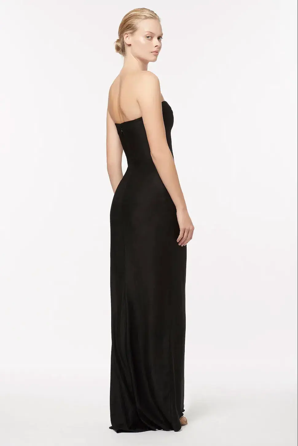 Manning Cartell Asymmetrical Games Strapless Gown Black Size 6 - Image 3
