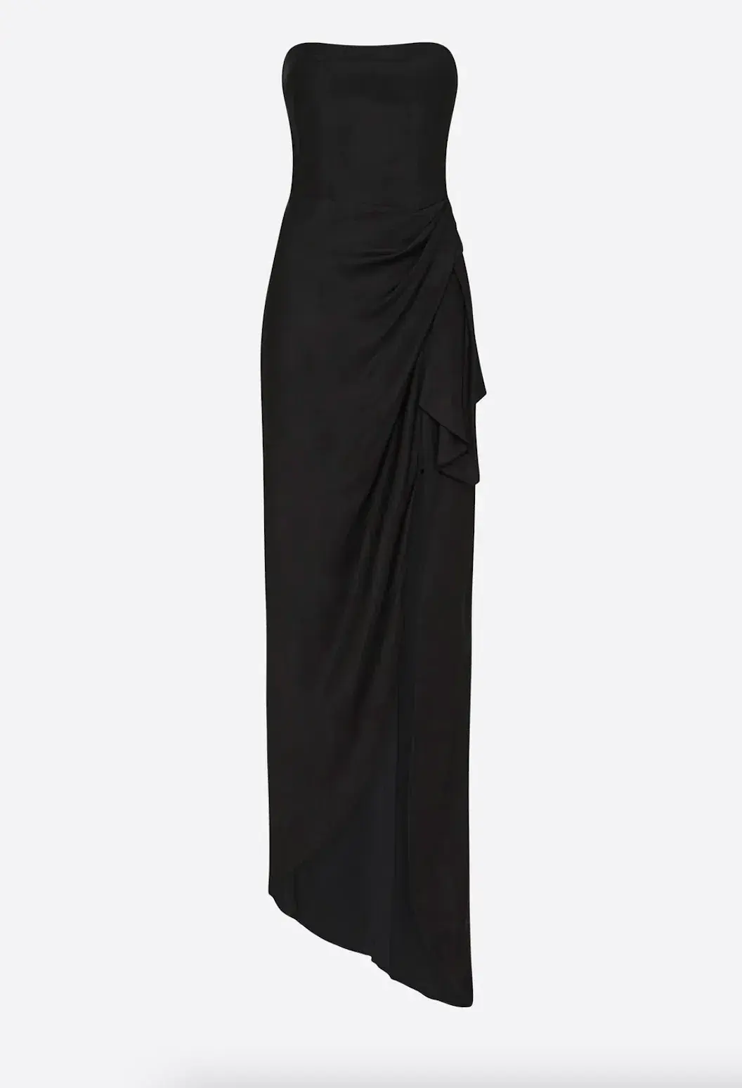 Manning Cartell Asymmetrical Games Strapless Gown Black Size 6 - Image 6