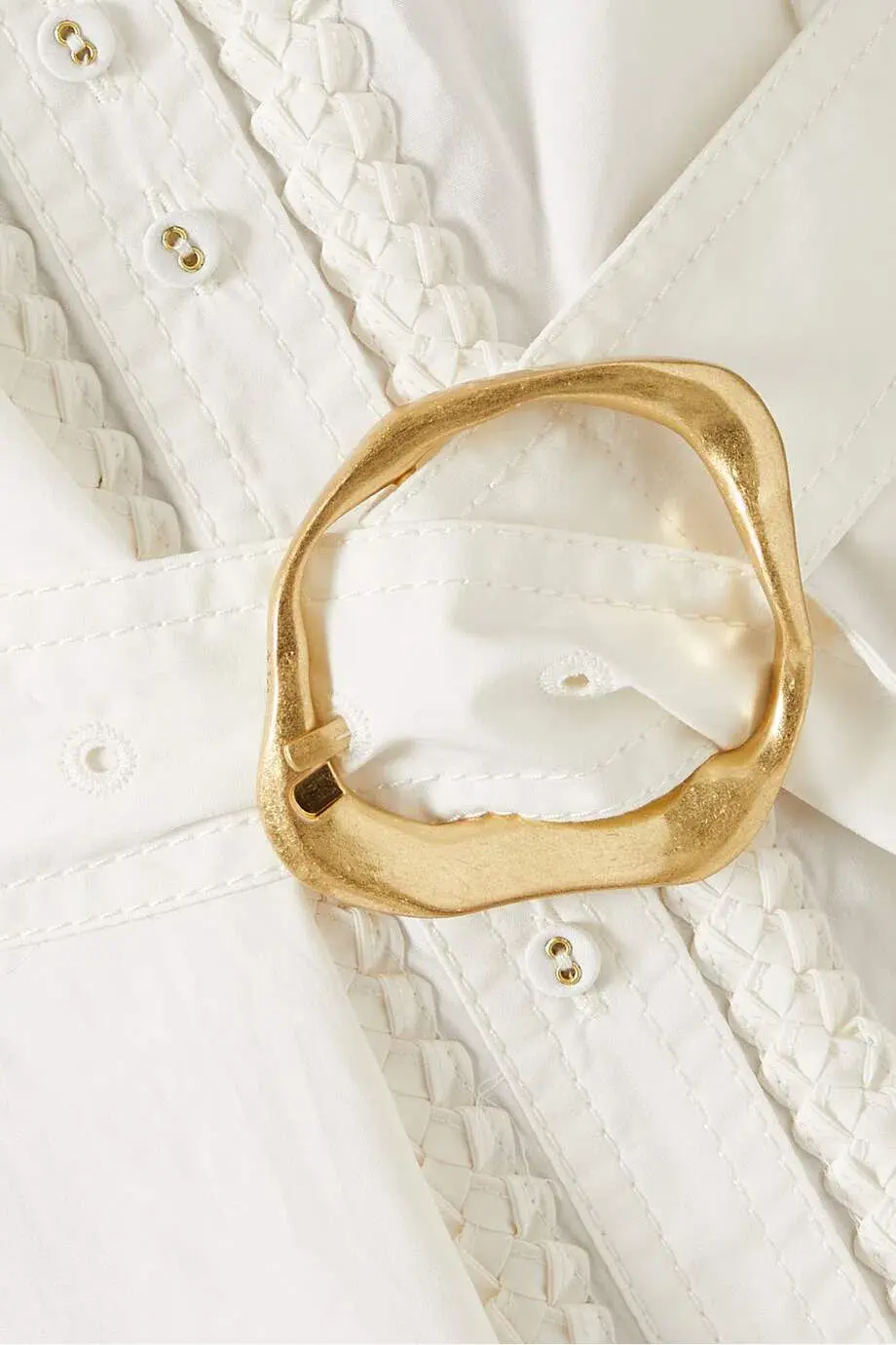 Aje Casabianca Shirt Dress White Size 6 for rent on The Volte - main image