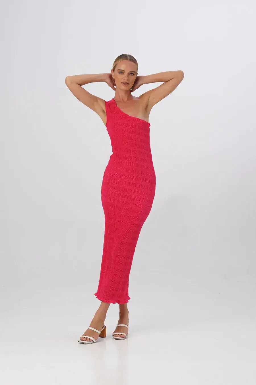 L'Idee Gigi Smocking Gown Punch Size 6 - Image 2