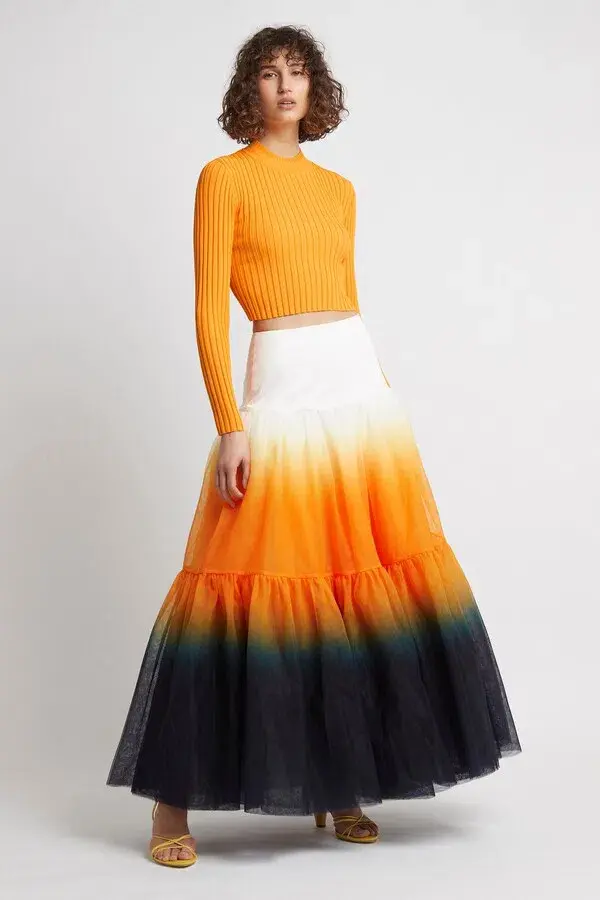 AJE Awaken Skirt Marigold Ink Ombre Size 4 - Image 1