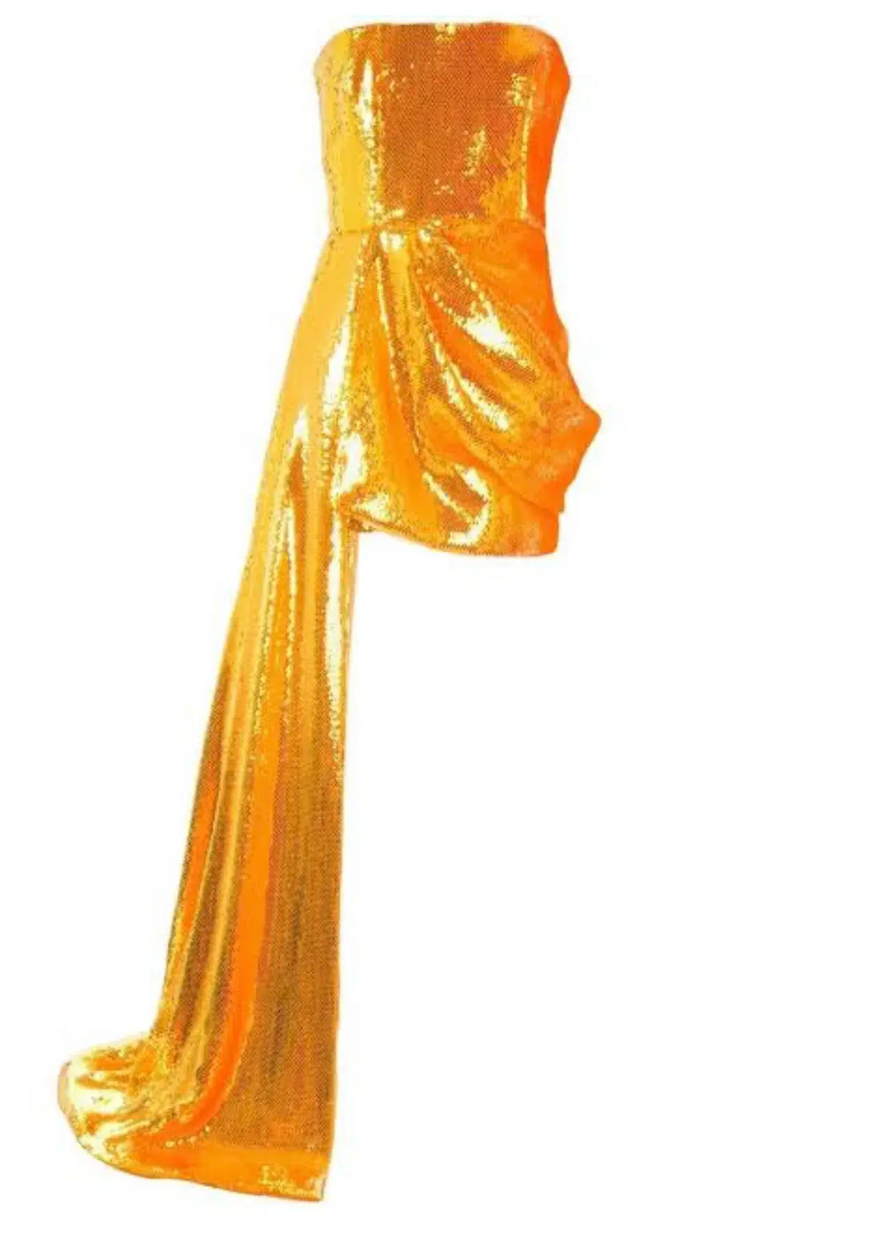 Alex Perry Blaine Sequins Dress Orange Size 4 - Image 3