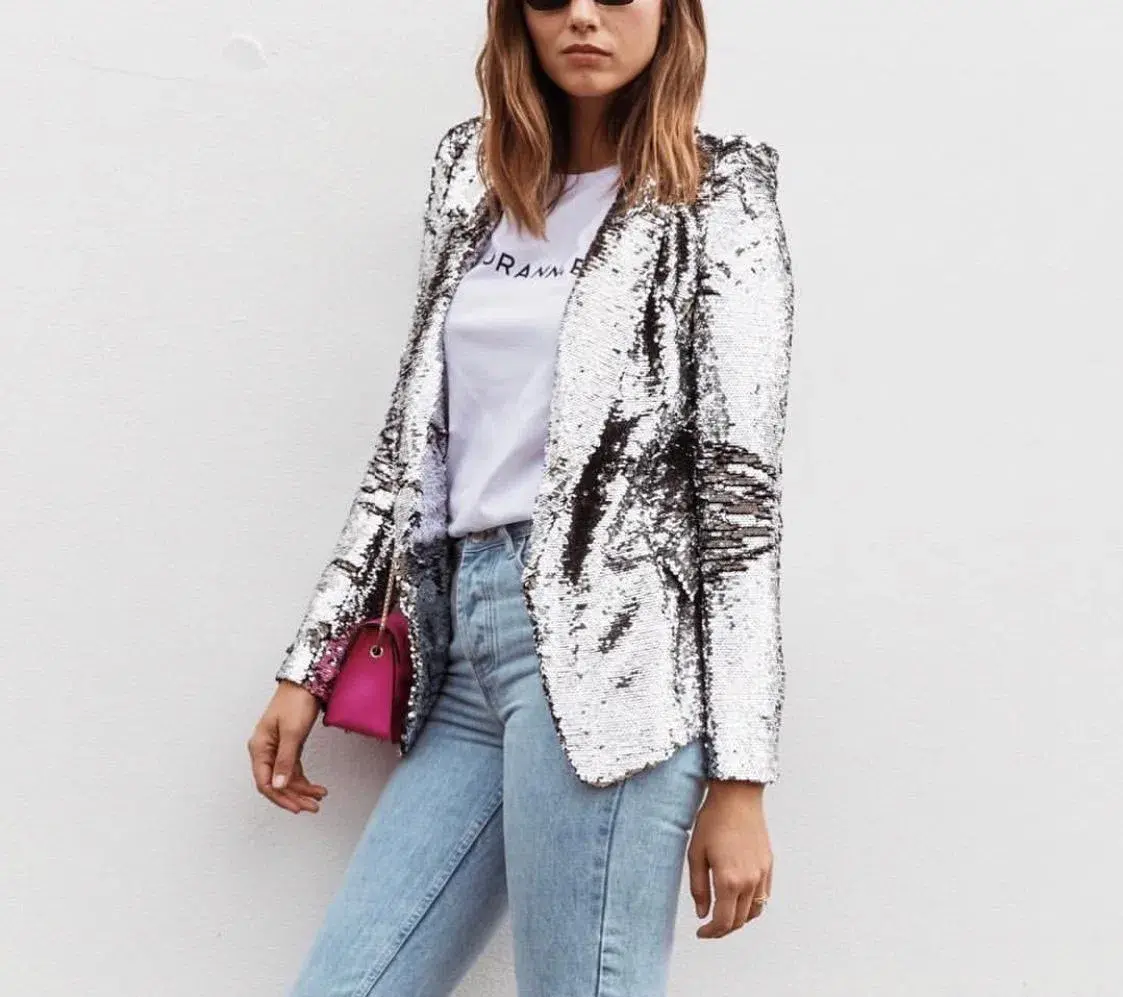 Torannce Shine Bright Jacket Silver Size 6 - Image 3