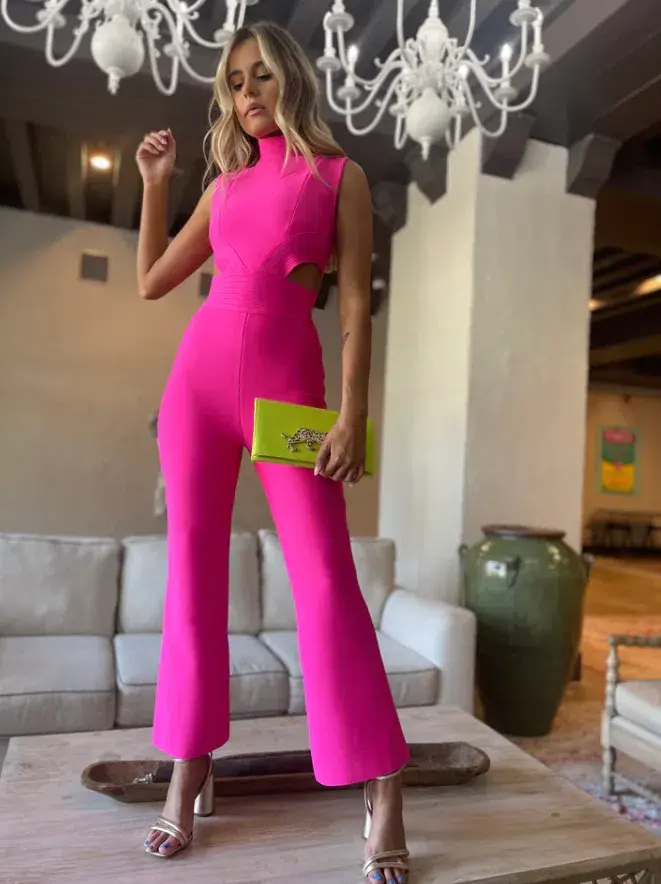 Elliatt Lambley Jumpsuit Pink Size 10 / M - Image 3