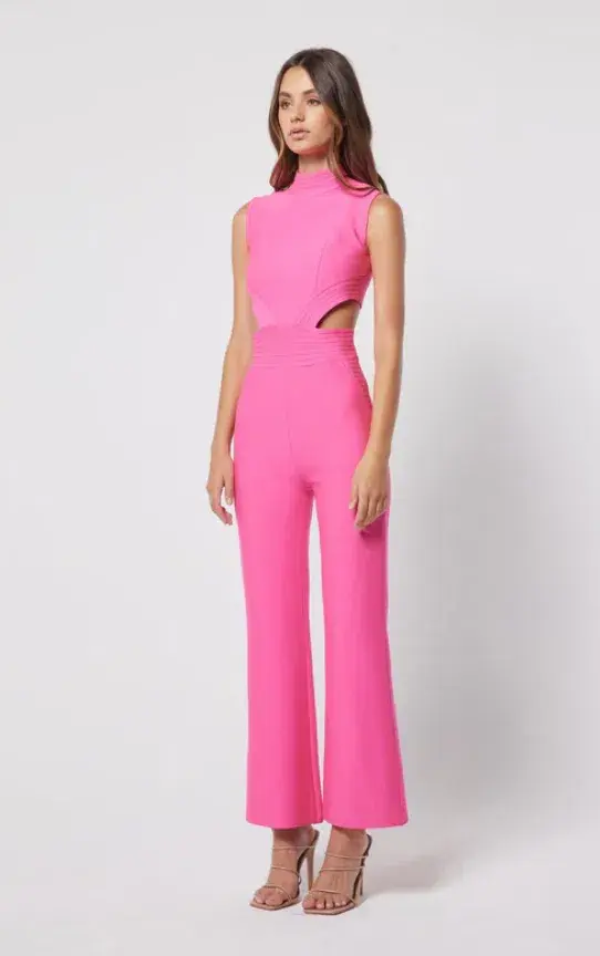 Elliatt Lambley Jumpsuit Pink Size 10 / M for rent on The Volte - main image