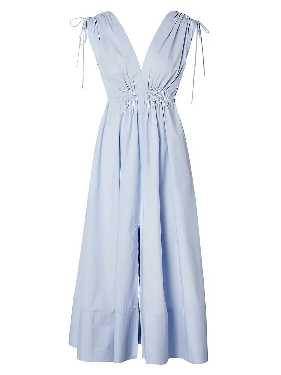 Scanlan Theodore Parachute Cotton Drawstring Midi Dress Blue Size 6 - Image 4