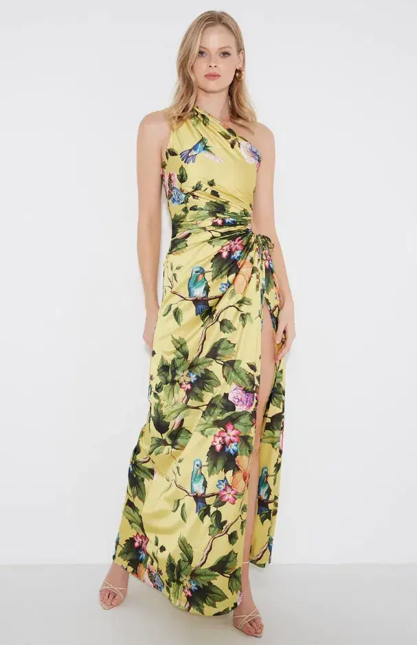Sonya Moda Nour Maxi Dress Royal Botanica Floral Size 8 / S for rent on The Volte - main image
