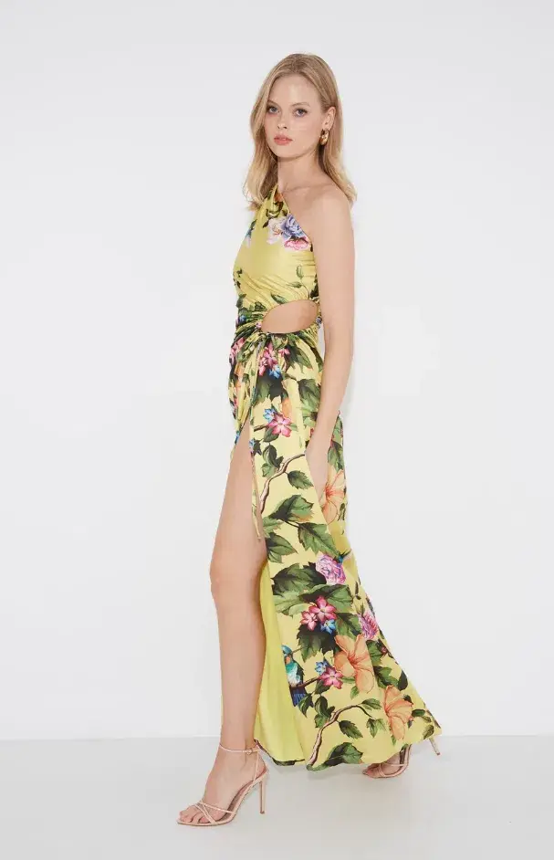 Sonya Moda Nour Maxi Dress Royal Botanica Floral Size 10 / M - Image 2