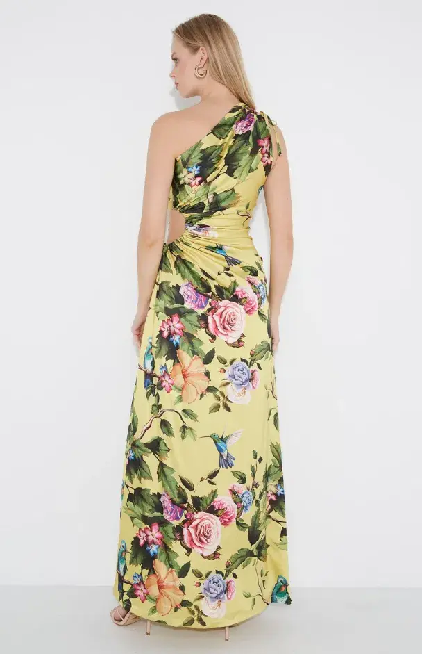 Sonya Moda Nour Maxi Dress Royal Botanica Floral Size 10 / M - Image 3