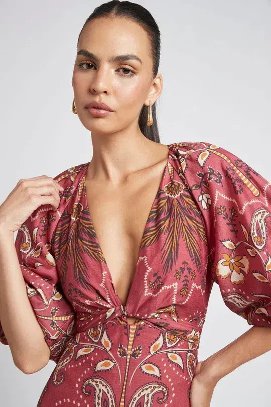 Sheike Panama Maxi Dress Print Size 10 - Image 2