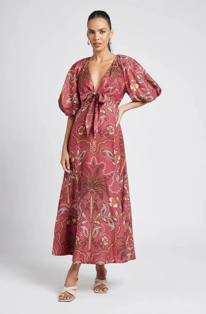 Sheike Panama Maxi Dress Print Size 10 - Image 1