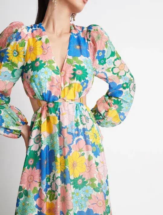 Sheike Free Spirit Maxi Dress Floral Size 12 - Image 3
