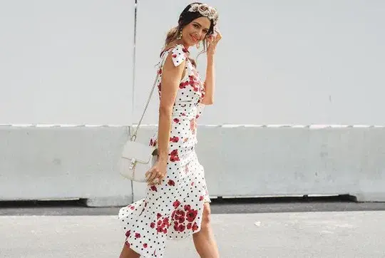 Sheike Poppy Dot Midi Dress Multi Size 10 - Image 3