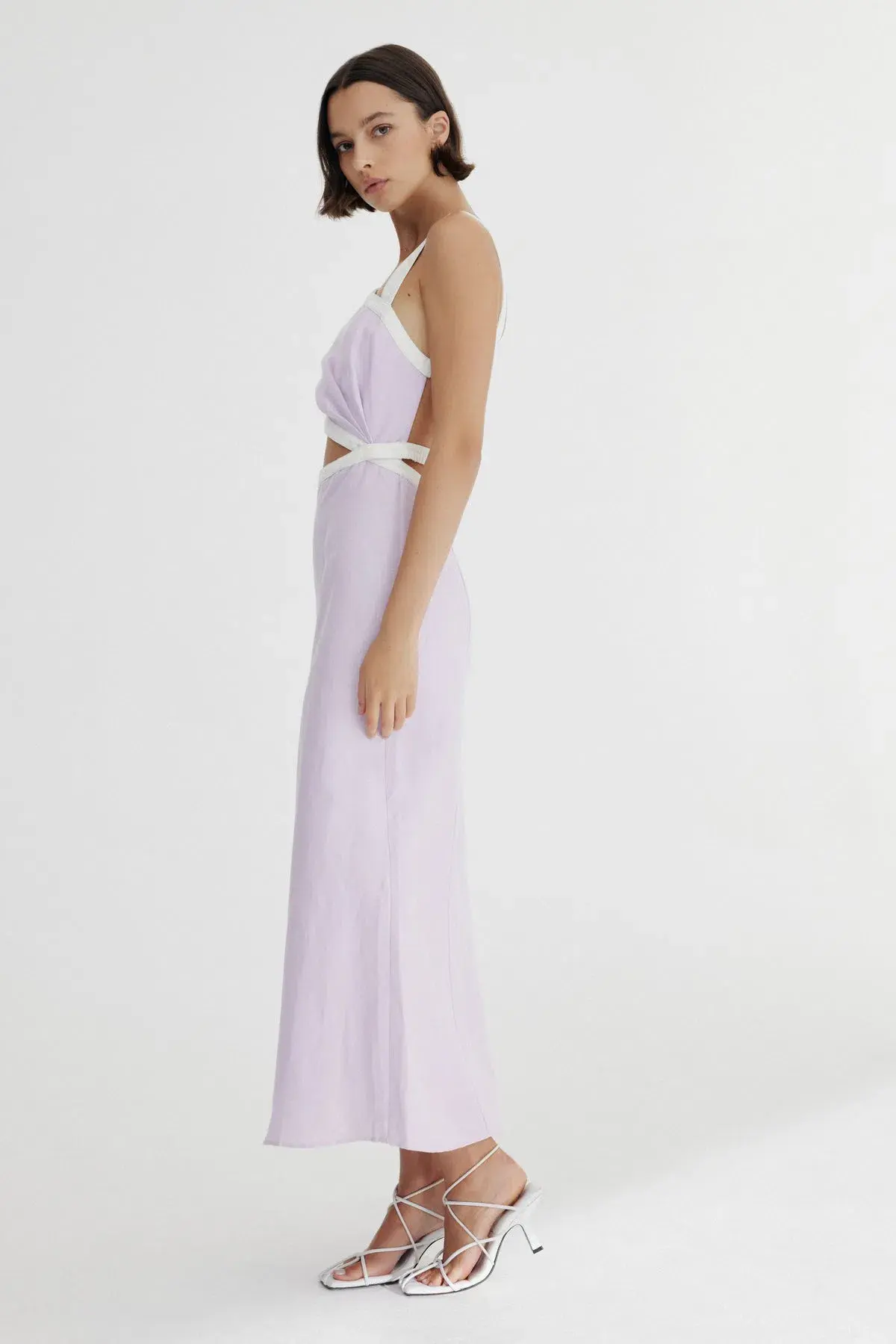 Significant Other Elena Midi Dress Lilac Size 8  - Image 2