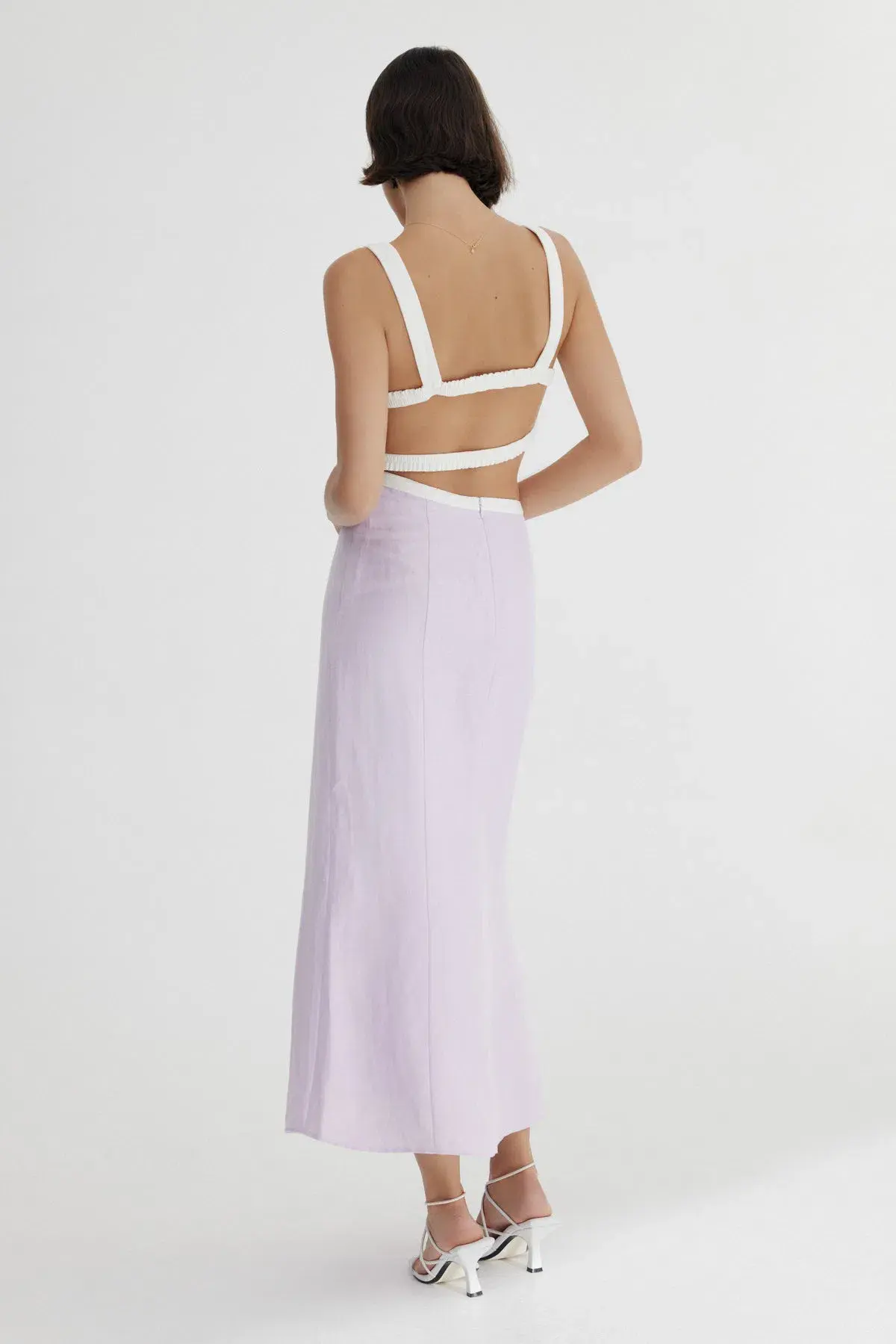 Significant Other Elena Midi Dress Lilac Size 8  - Image 3