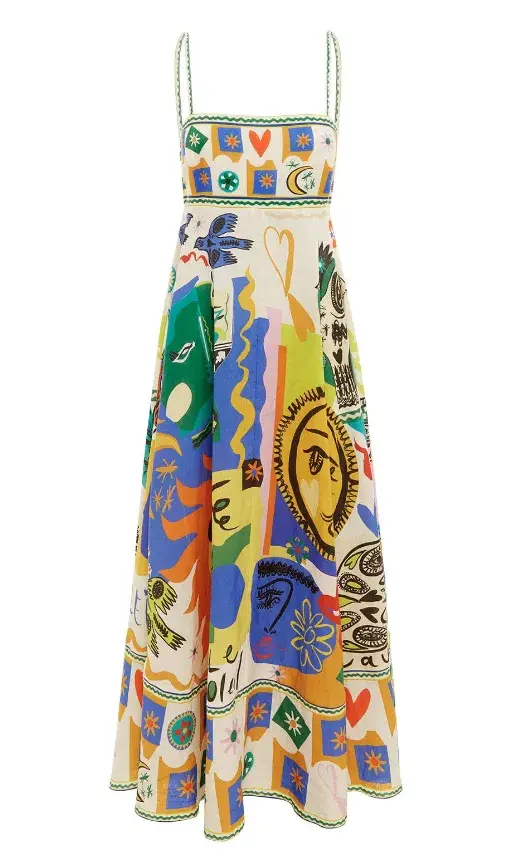 Alemais Soleil Sundress Multi Size 8 - Image 3