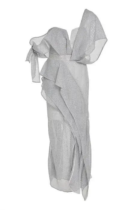 Acler Leonie Asymmetrical Dress Glacier Size 8 - Image 1