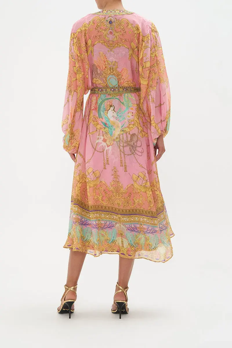 Camilla Mermaid Motel Silk Blouson Sleeve Layer Print Size 16/XL - Image 3