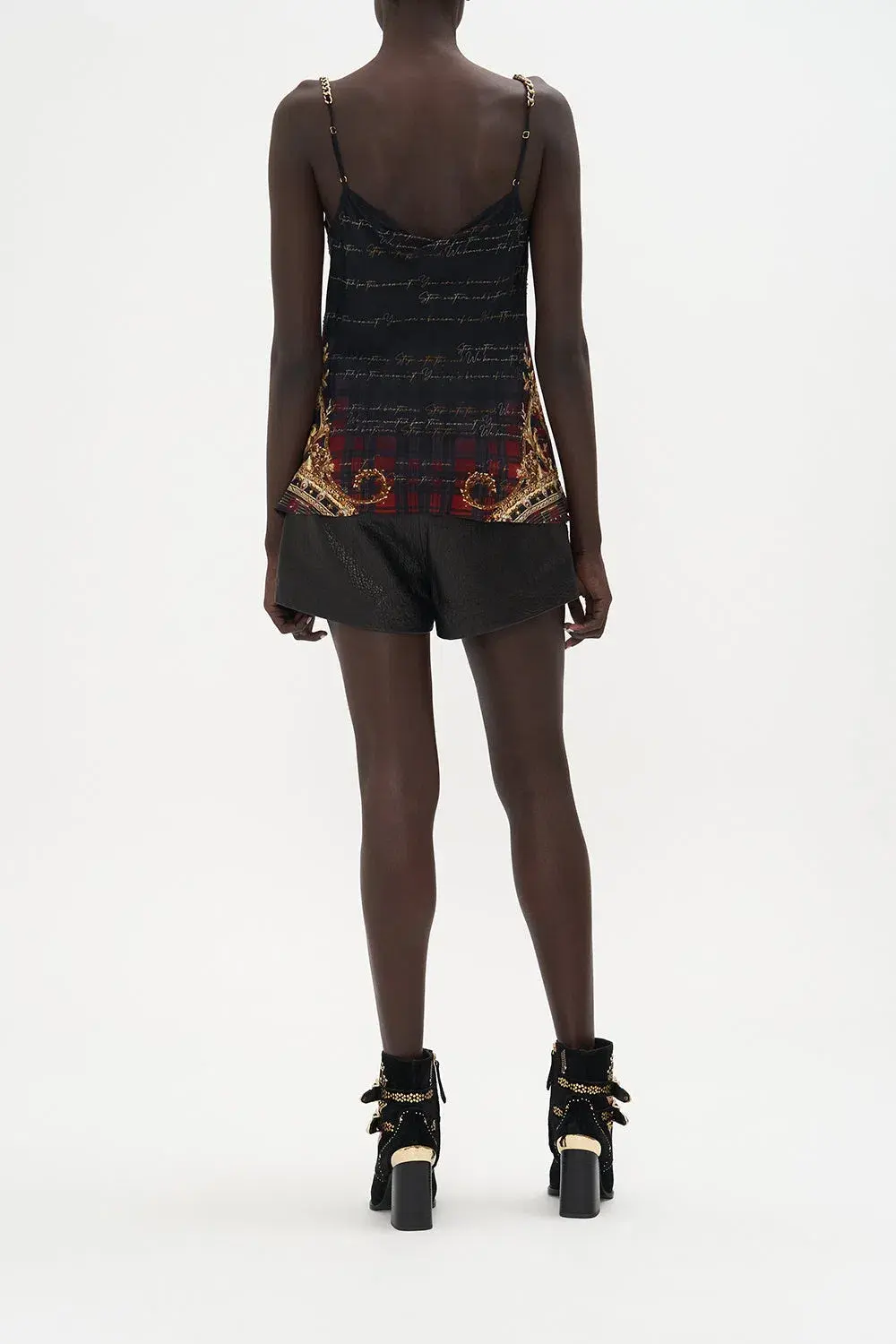 Camilla x Robbie Williams Bias Cami Top Black Print Size XL/Au 16 - Image 2