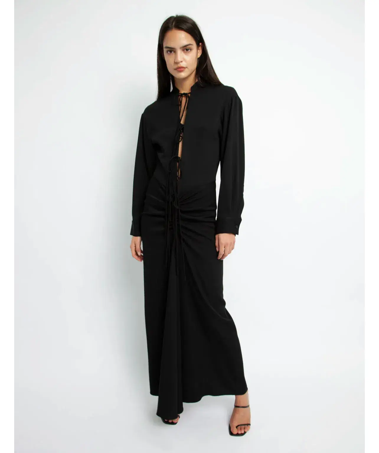 Christopher Esber Bertoia Long Sleeve Dress Black Size 8  - Image 1