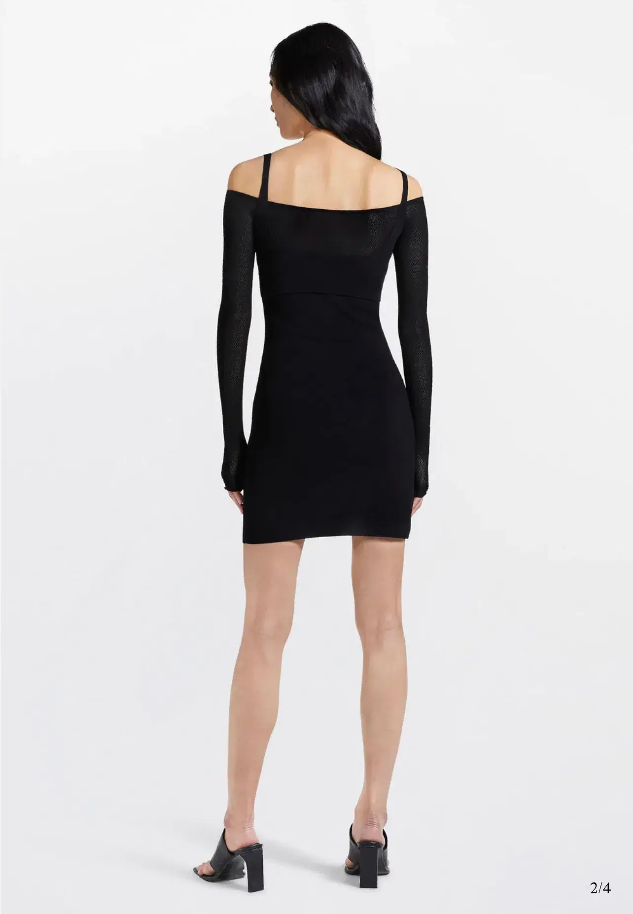 Dion Lee Hosiery Mesh Dress Black Size 10  - Image 3
