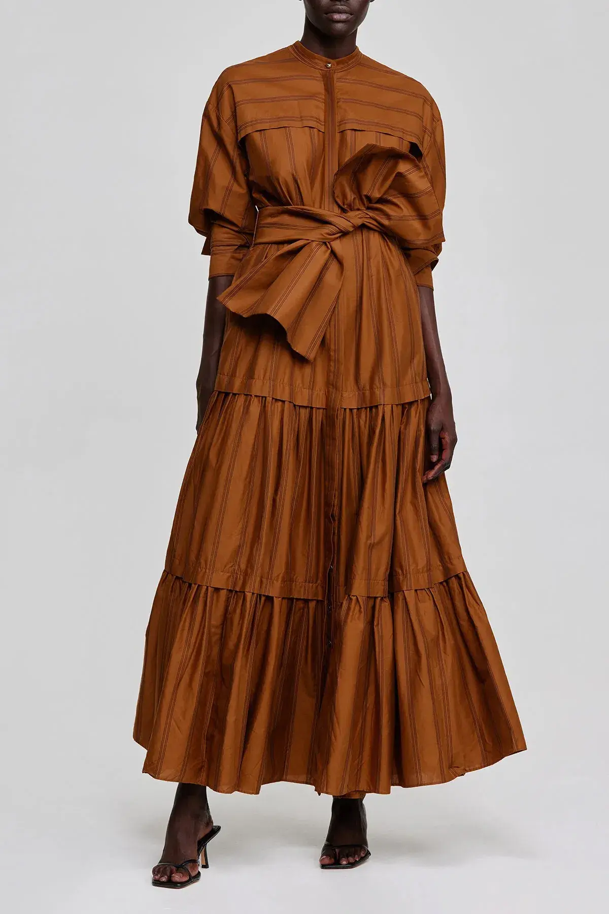 Acler Hugh Maxi Dress Dijon Stripe Size 6  - Image 2