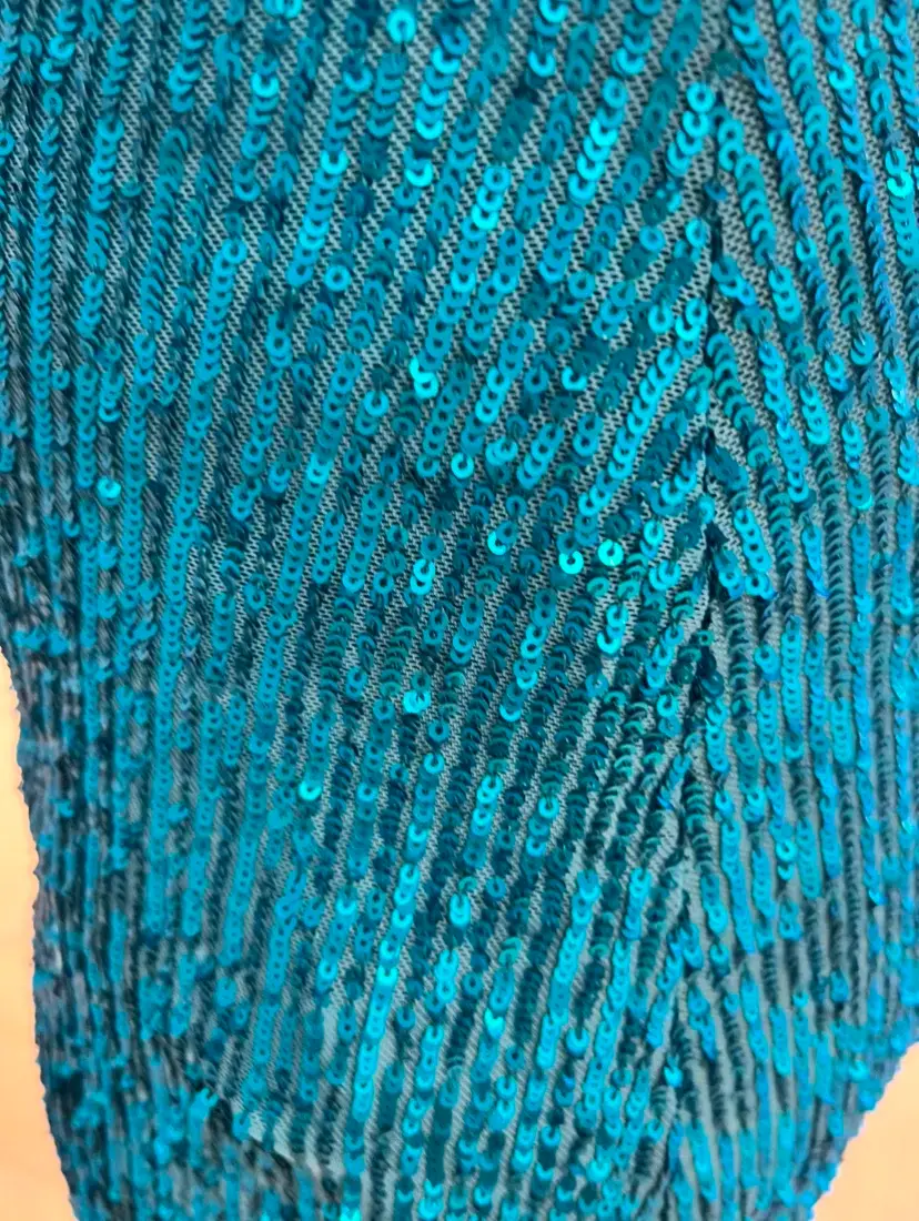 Rebecca Vallance Missing Hours Midi Dress Turquoise Size 8 - Image 5