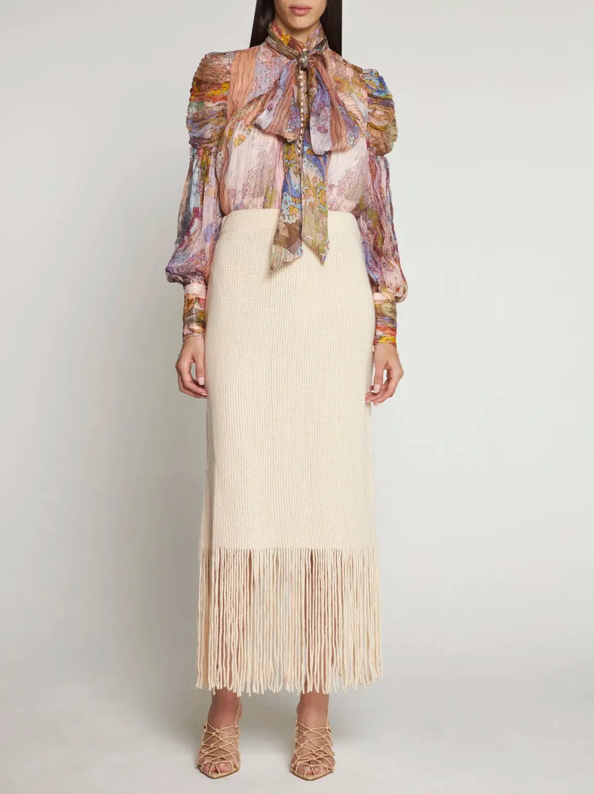 Zimmermann Kaleidoscope Lurex Blouse Print Size 3/Au 14 - Image 1